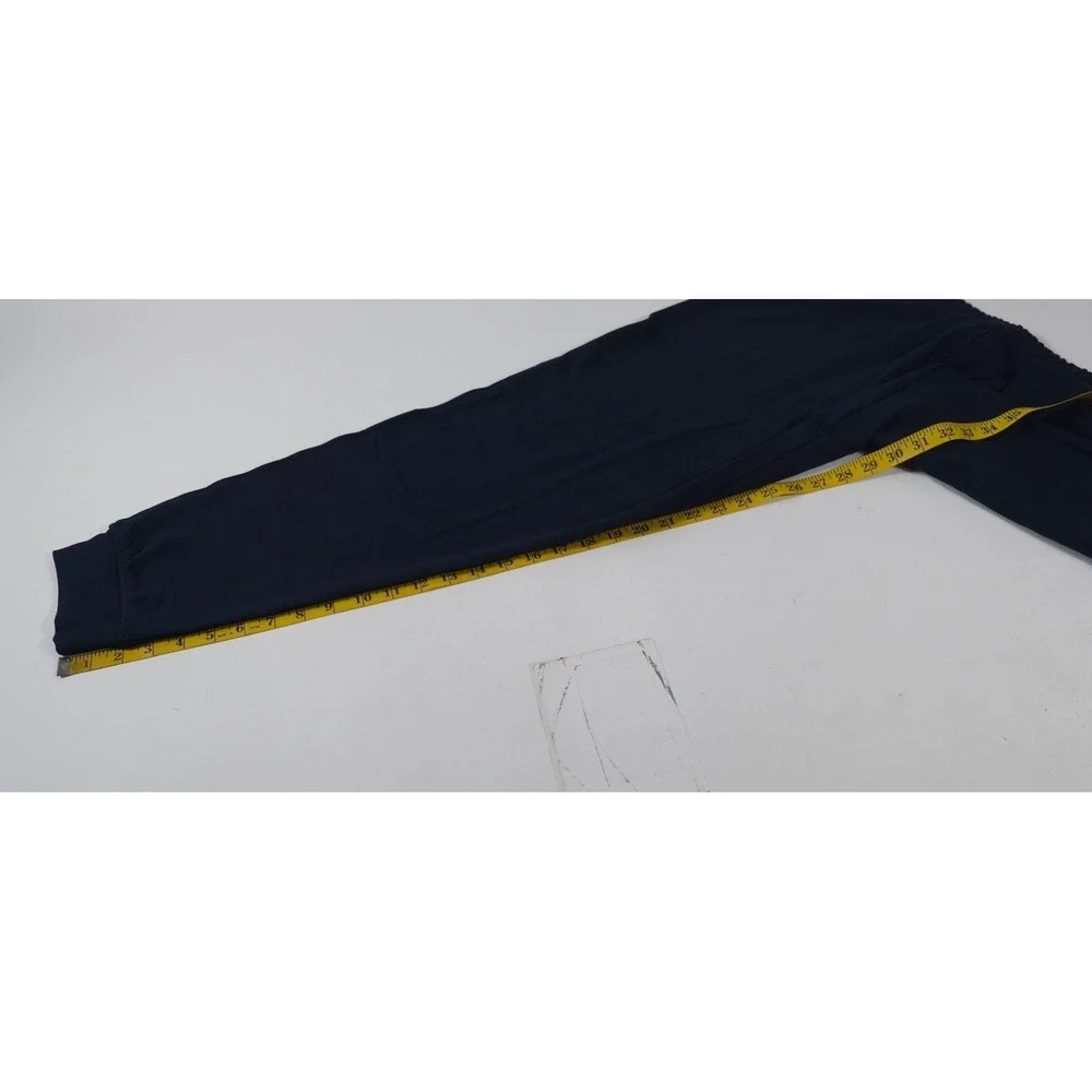 Quince Joggers Women L Navy SuperSoft Fleece Joggers Casual Drawstring Pockets